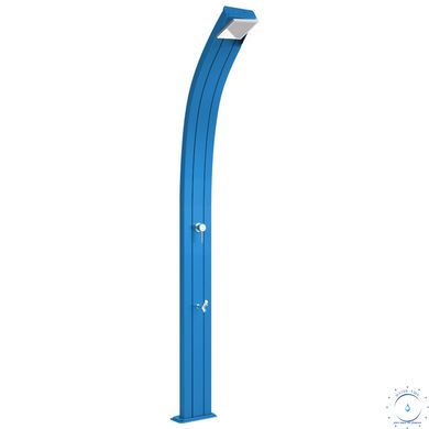 Душ солнечный Aquaviva Spring алюминиевый с мойкой для ног, голубой A120/5012, 25 л ap18660 фото