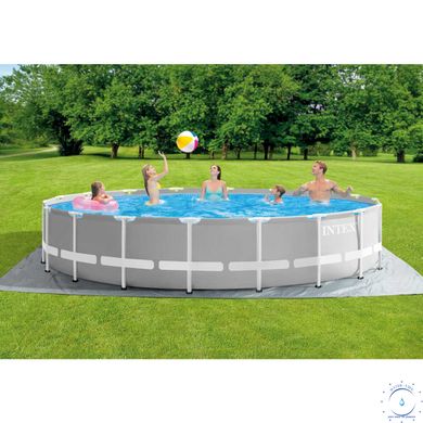 Каркасный бассейн Intex 26732 Premium (549х122 см) с картриджным фильтром, стремянкой и тентом ap18149 фото