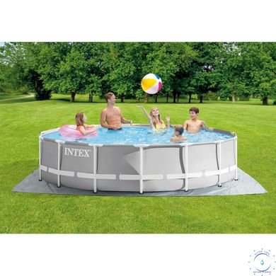 Каркасный бассейн Intex 26720 Premium (427х107 см) с картриджным фильтром, стремянкой и тентом ap18136 фото